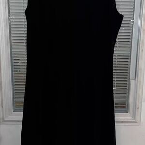 St. John Classic Black Midi Dress